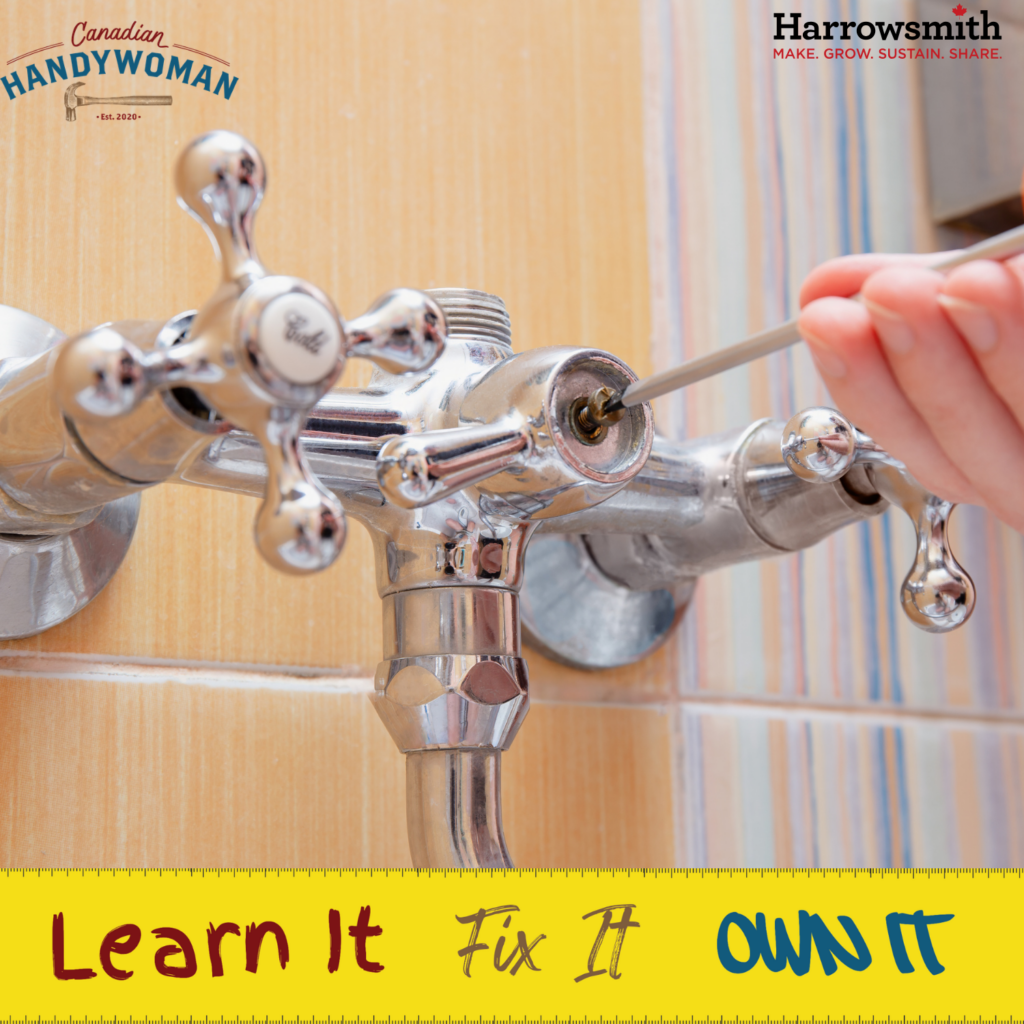 A women replacing a shower diverter