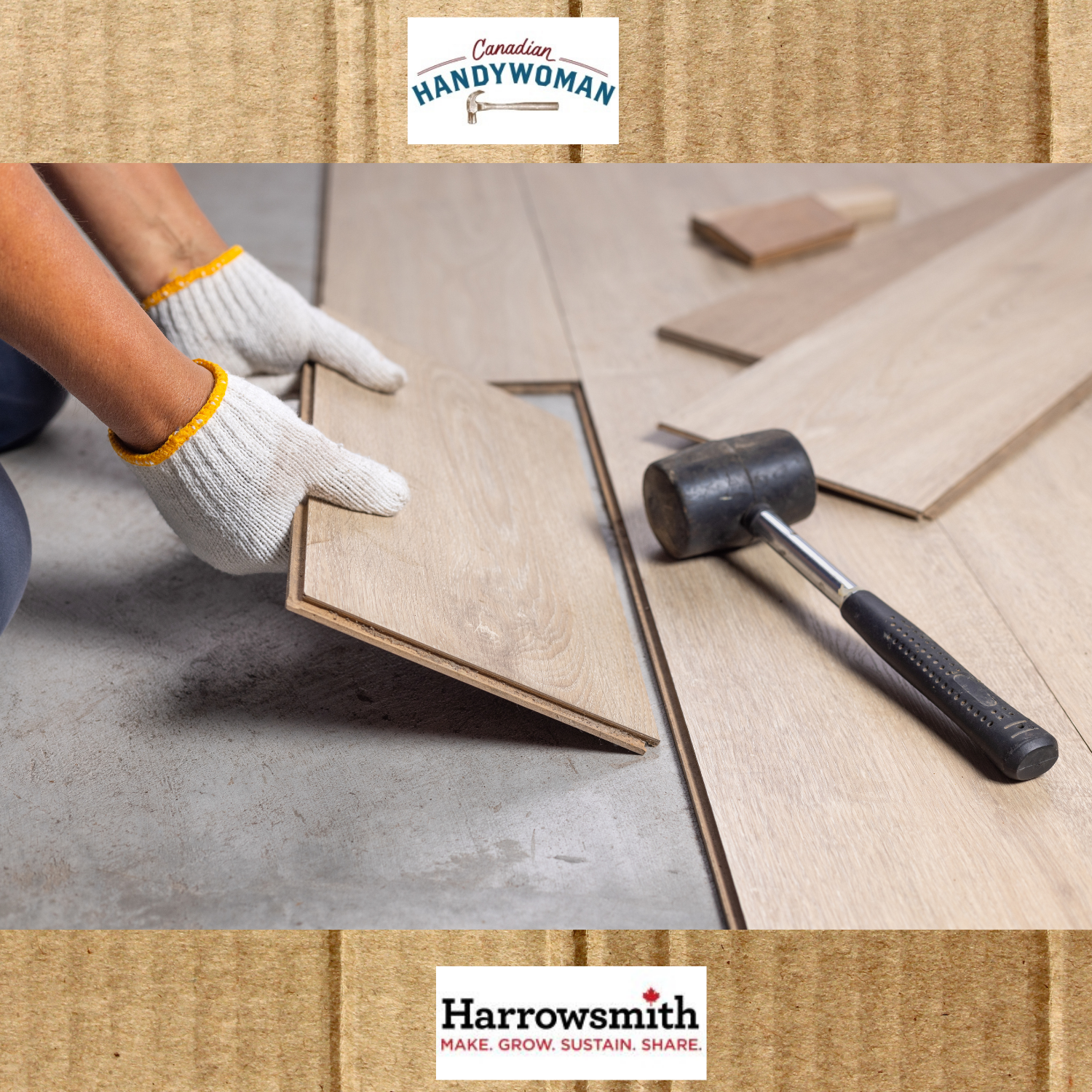 laying flooring